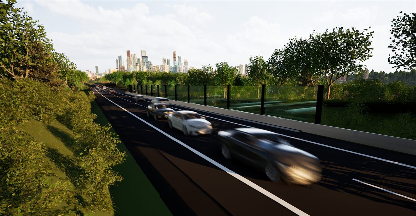 Doprava, model v Autodesk Civil 3D Vymodelovaná dopravní stavba s koridorem, terénem a navazujícími objekty
