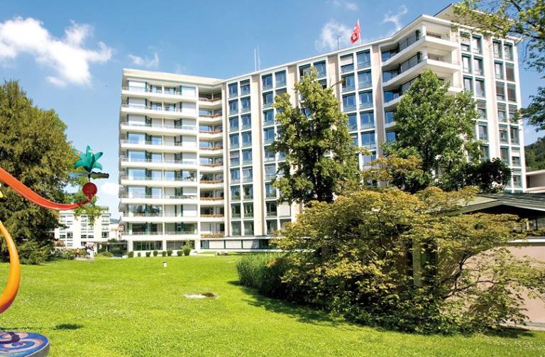 BIM model pasportizace nemocnice Kantonsspital Liestal z laserového skenování, mračno bodů.