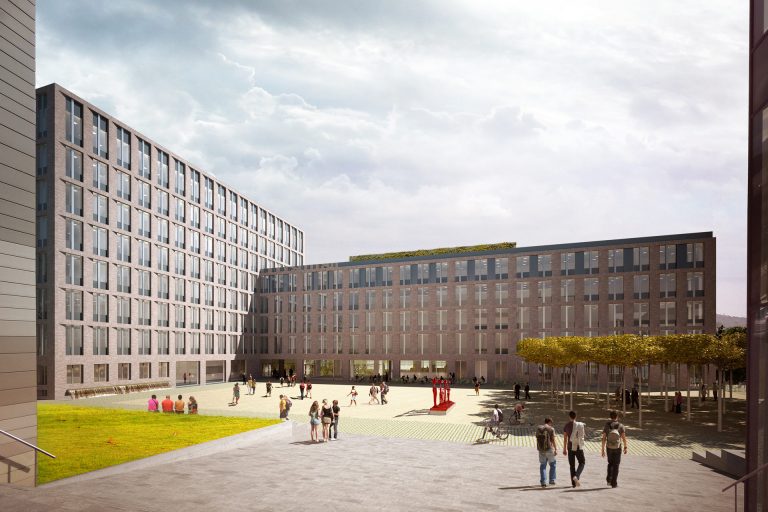 Implementace BIM na dostavbě budovy Univerzity J. E. Purkyně v Ústí nad Labem, model v Revitu.