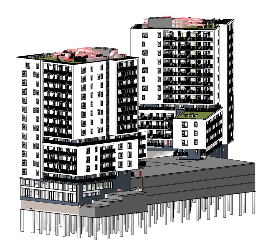 Implementace BIM Hotový BIM model bytového domu